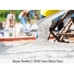 Beyaz Renkte C 35/40 Basınç Dayanımında Hazır Beton Harcı Beyaz Renkte C 35/40 Basınç Dayanımında Hazır Beton Harcı