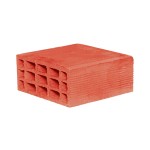Çenesizler Toprak - Kiremit Tuğla - 8,5’luk Tuğla - 185 x 85 x 185 mm Ebatlarında Yatay Delikli Tuğla