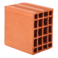 Zümrüt Kiremit Tuğla - 13,5’luk Tuğla - 185 x 135 x 185 mm Ebatlarında Yatay Delikli Tuğla