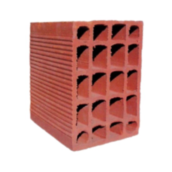 Tekinler Baf Tuğla - 13,5'luk Blok Tuğla - 190 x 135 x 190 mm Ebatlarında Yatay Delikli Tuğla