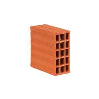 200 x 100 x 200 mm Ebatlarında Yatay Delikli Tuğla