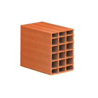 250 x 120 x 200 mm Ebatlarında Yatay Delikli Tuğla