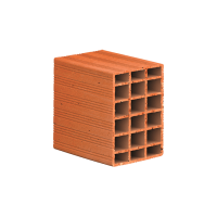 250 x 120 x 250 mm Ebatlarında Yatay Delikli Tuğla