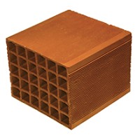 Doğan Tuğla - 25'lik Tuğla - 250 x 250 x 200 mm Ebatlarında Yatay Delikli Tuğla