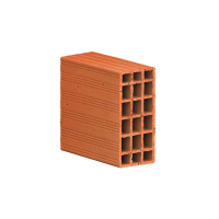 235 x 100 x 235 mm Ebatlarında Yatay Delikli Tuğla