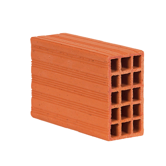 280 x 85 x 190 mm Ebatlarında Yatay Delikli Tuğla