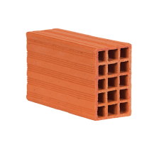 280 x 100 x 190 mm Ebatlarında Yatay Delikli Tuğla