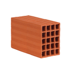 280 x 135 x 190 mm Ebatlarında Yatay Delikli Tuğla