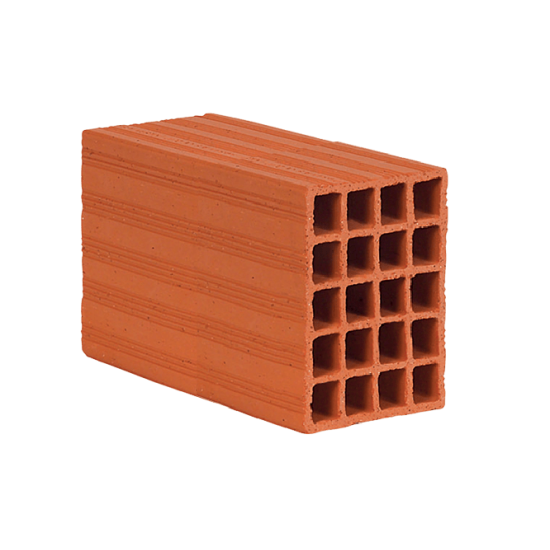 280 x 135 x 190 mm Ebatlarında Yatay Delikli Tuğla