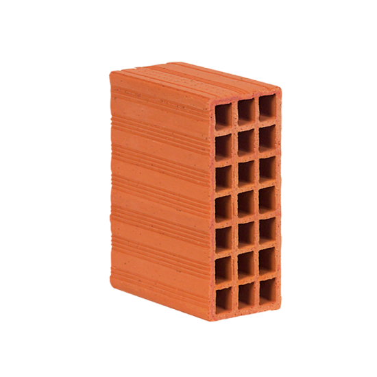 190 x 135 x 300 mm Ebatlarında Yatay Delikli Tuğla