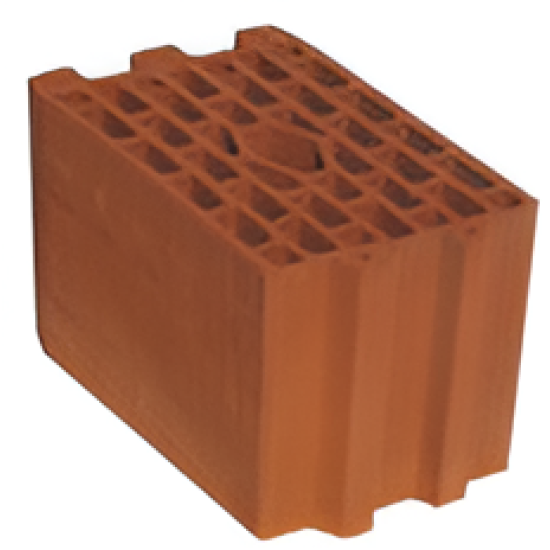 Kudret Tuğla - 14,5'luk İzolasyon Tuğlası - 240 x 145 x 235 mm Ebatlarında Düşey Delikli Tuğla