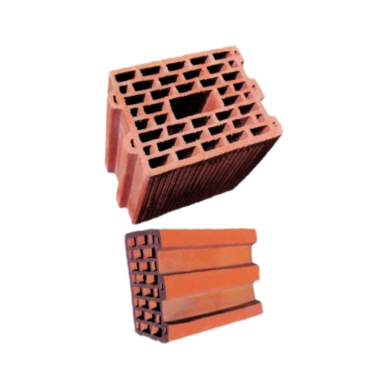 Tekinler Baf Tuğla - 17,5’luk İzotermo Tuğla - 240 x 175 x 235 mm Ebatlarında Düşey Delikli Tuğla