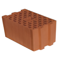 Kudret Tuğla - 19'luk İzolasyon Tuğlası - 290 x 190 x 235 mm Ebatlarında Düşey Delikli Tuğla