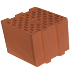 Kudret Tuğla - 24'lük İzolasyon Tuğlası - 240 x 240 x 235 mm Ebatlarında Düşey Delikli Tuğla