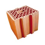 Tekinler Baf Tuğla - 25’lik Isıblok Petek Tuğla - 240 x 250 x 235 mm Ebatlarında Düşey Delikli Tuğla