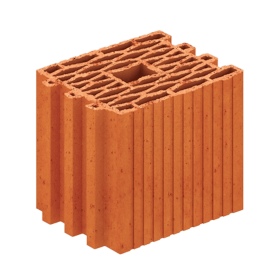 Zümrüt Kiremit Tuğla - İzoblok 20 Tuğla - 250 x 200 x 235 mm Ebatlarında Düşey Delikli Tuğla
