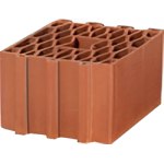 Kudret Tuğla - 20 x 19'luk Petek İzolasyon Tuğlası - 250 x 200 x 190 mm Ebatlarında Düşey Delikli İzo Tuğla