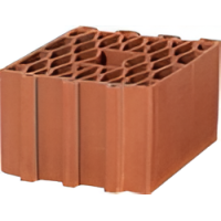 Kudret Tuğla - 20 x 19'luk Petek İzolasyon Tuğlası - 250 x 200 x 190 mm Ebatlarında Düşey Delikli İzo Tuğla