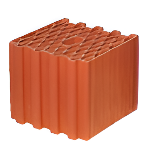 Kudret Tuğla - 25'lik Petek İzolasyon Tuğlası - 250 x 250 x 190 mm Ebatlarında Düşey Delikli İzo Tuğla