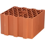 Kudret Tuğla - 25 x 19'luk Petek İzolasyon Tuğlası - 250 x 250 x 190 mm Ebatlarında Düşey Delikli İzo Tuğla