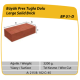 Çenesizler Toprak - Kiremit Tuğla - Büyük Pres Dolu Tuğla - 215 x 102 x 65 mm Ebatlarında Pres Tuğla