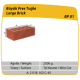 Çenesizler Toprak - Kiremit Tuğla - Büyük Pres Tuğla - 215 x 102 x 65 mm Ebatlarında Pres Tuğla