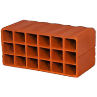 Kudret Tuğla - 20'lik Asmolen Dolgu Tuğlası - 200 x 400 x 200 mm Ebatlarında Asmolen Döşeme Tuğlası