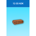 Kudret Tuğla - 12 x 33'lük ADK Taşıyıcı Asmolen Kulaklı Döşeme Dolgu Tuğlası - 200 x 330 x 120 mm Ebatlarında