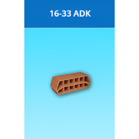 Kudret Tuğla - 16 x 33'lük ADK Taşıyıcı Asmolen Kulaklı Döşeme Dolgu Tuğlası - 200 x 330 x 160 mm Ebatlarında