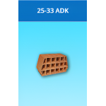 Kudret Tuğla - 25 x 33'lük ADK Taşıyıcı Asmolen Kulaklı Döşeme Dolgu Tuğlası - 200 x 330 x 250 mm Ebatlarında