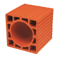 190 x 190 x 190 mm Ebatlarında Yuvarlak Baca Tuğlası