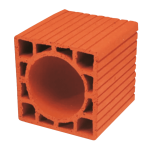 190 x 190 x 190 mm Ebatlarında Yuvarlak Baca Tuğlası