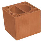 Kudret Tuğla - 19'luk Yuvarlak Baca Tuğlası - 190 x 190 x 190 mm Ebatlarında