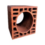 Tekinler Baf Tuğla - Küçük Yuvarlak Baca Tuğlası - 190 x 190 x 190 mm Ebatlarında