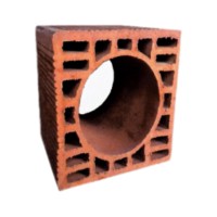 Tekinler Baf Tuğla - Küçük Yuvarlak Baca Tuğlası - 190 x 190 x 190 mm Ebatlarında