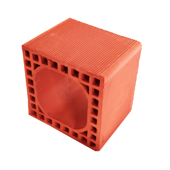 250 x 250 x 190 mm Ebatlarında Yuvarlak Baca Tuğlası