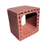 Tekinler Baf Tuğla - Süper Baca Tuğlası - 250 x 250 x 190 mm Ebatlarında