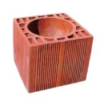 Tekinler Baf Tuğla - Süper Yuvarlak Baca Tuğlası - 250 x 250 x 190 mm Ebatlarında