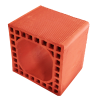 260 x 260 x 190 mm Ebatlarında Yuvarlak Baca Tuğlası