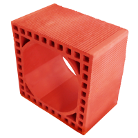 300 x 300 x 190 mm Ebatlarında Yuvarlak Baca Tuğlası