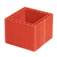 240 x 240 x 190 mm Ebatlarında Kare Baca Tuğlası