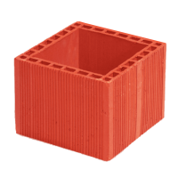 240 x 240 x 190 mm Ebatlarında Kare Baca Tuğlası