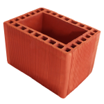 300 x 190 x 190 mm Ebatlarında Dikdörtgen Baca Tuğlası