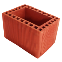 300 x 190 x 190 mm Ebatlarında Dikdörtgen Baca Tuğlası