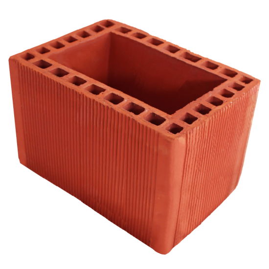 300 x 190 x 190 mm Ebatlarında Dikdörtgen Baca Tuğlası