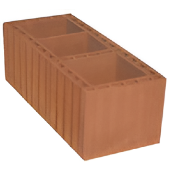 Kudret Tuğla - 46'lık Şönt Baca Tuğlası - 460 x 190 x 190 mm Ebatlarında