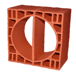 350 x 350 x 190 mm Ebatlarında Yuvarlak Şömine Baca Tuğlası 350 x 350 x 190 mm Ebatlarında Yuvarlak Şömine Baca Tuğlası