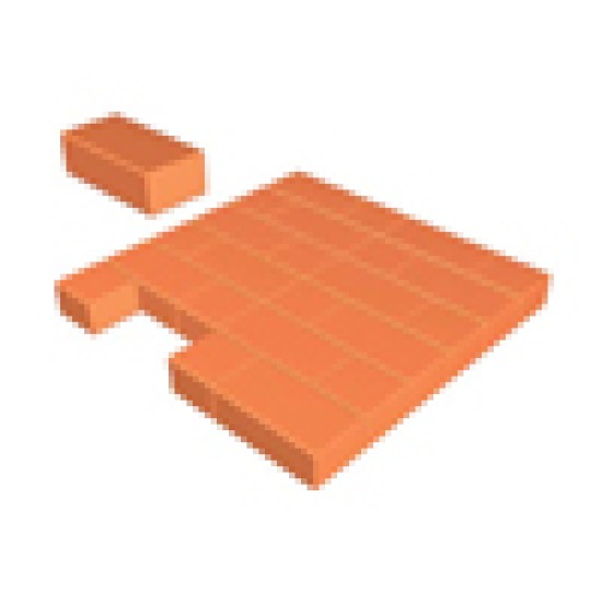 Çenesizler Toprak - Kiremit Tuğla - Çevre Taban Tuğlası 4 cm - 210 x 105 x 40 mm Ebatlarında