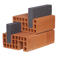 Kudret Tuğla - 25'lik Termal Tuğla - 235 x 250 x 135 mm Ebatlarında Yatay Delikli Isı Yalıtımlı Tuğla