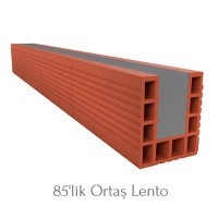 Ortaş Tuğla - 85'lik Ortaş Hazır Tuğla Lento - 85 mm Kalınlığında Ortaş Hazır Tuğla Lento